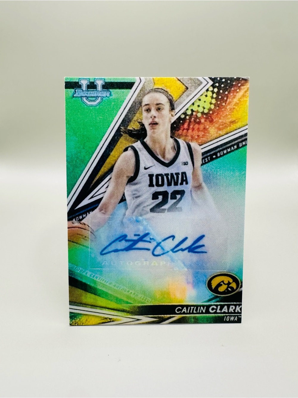 Caitlin Clark Signed Rookie 2022/23 Topps #BOA-CC Novelty Card.